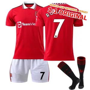 قمصان كرة القدم رونالدو 2022 الجديدة من تايلاند, بدلة كرة القدم ، جوارب مجانية ، نادي كرة القدم ، جيرسي