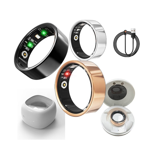 AI Smart Ring -Connected Multi-Function Health Monitor Heart Rate Blood Pressure Blood Oxygen Health Conscious Jewelry