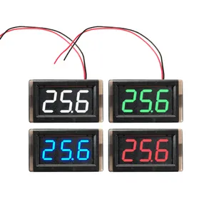 LED鉛酸防水デジタルディスプレイスマート電圧計5V-120VDC電圧計