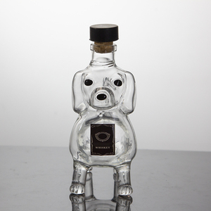 Decantador de Vidrio con Forma de Perro Dachshund, Botella de Vidrio para Whisky, <span class=keywords><strong>Vino</strong></span> o Licor con Forma de Animal Adorable y Tapón de Corcho - Product Image 2