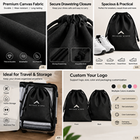 Sac à chaussures en toile personnalisé de luxe avec impression de logo pour les marques de baskets