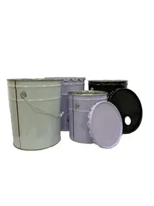 The Shop Owner Recommended Customizing 10L 18L 19L 20L Cylindrical Tin Drums For Painting And Chemical Packaging