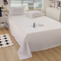 Drap-housse uni en microfibre brossée de qualité supérieure, respirant et infroissable, pour hôtels et usage domestique (vente en gros)