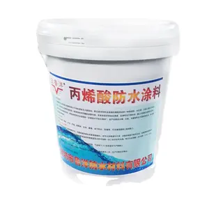 Água-revestimento Waterproofing líquido da pintura do elastômero do telhado acrílico anti-oídio para interno e exterior