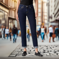 Jean Boyfriend en denim coupe ample taille haute pour femme Levis Lapis Topic (Waterless) Stretch 32W X 27L