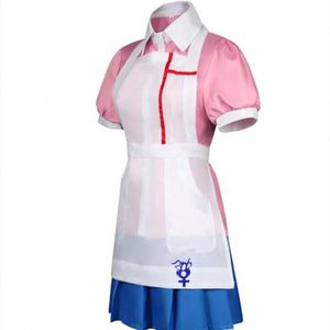 Danganronpa <span class=keywords><strong>Mikan</strong></span> Tsumiki, disfraz de Cosplay para mujer, conjuntos de uniformes de Anime con faldas para niñas - Product Image 4