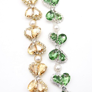 Fashion Rhinestones Pearl Cup Chain Trim With Trimming Rhinestones for <strong>Garment</strong> <strong>Processing</strong> <strong>Accessories</strong> - Product Image 5