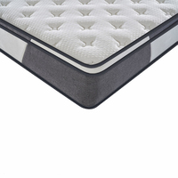 Matelas de luxe 5 étoiles pour hôtel, taille King/Queen, avec surmatelas à ressorts ensachés et mousse à mémoire de forme souple