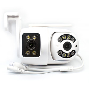 HD 1080P Dual Lens Home telecamera di monitoraggio di sicurezza intelligente visione notturna <span class=keywords><strong>vigilanza</strong></span> con doppia luce cavi di comunicazione - Product Image 1