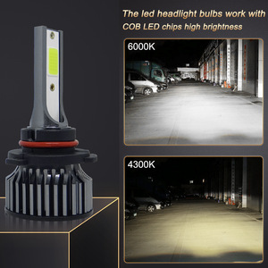 หลอดไฟหน้า LED Dingcheng P1 6000K อลูมิเนียมสว่างพิเศษ กำลังสูง สำหรับรถยนต์ - Product Image 3