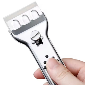 Spatule de nettoyage multifonctionnelle en acier inoxydable Huyo OEM pour carrelage de cuisine et grattoir à verre - Product Image 3