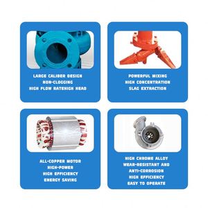 Electric <b>Submersible</b> Slurry Dredger <b>Pump</b> Vertical High Pressure Centrifugal Slurry <b>Pump</b> for Mine Discharge - Product Image 4