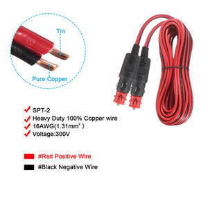 หัวปลั๊กคู่12V อะแดปเตอร์ที่ชาร์จในรถยนต์พอร์ตไฟสำหรับเปลี่ยนที่จุดบุหรี่หลายปลั๊ก - Product Image 4