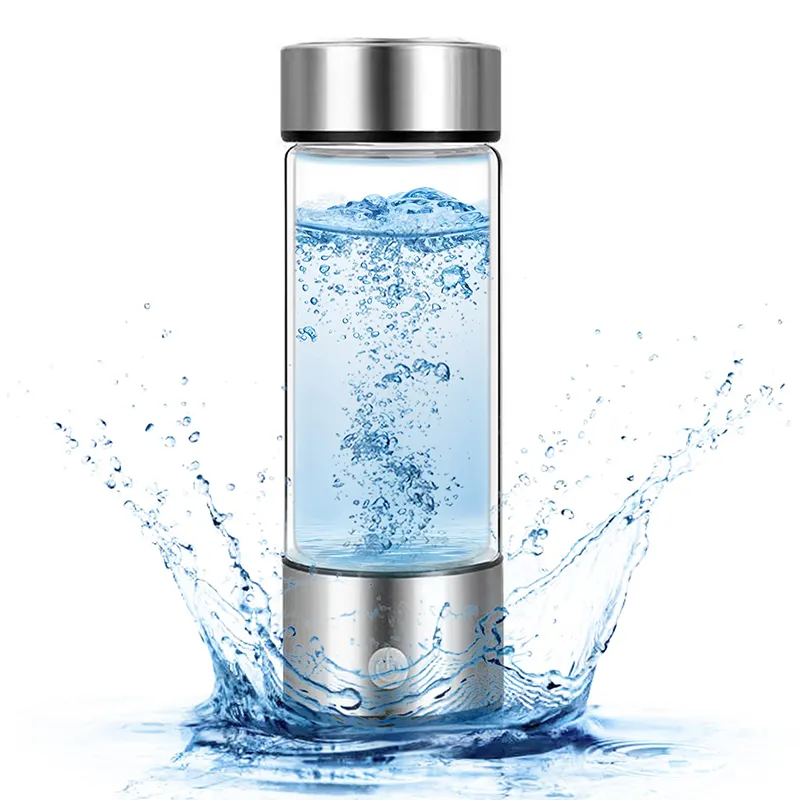 Gerador de água de hidrogênio com nova tecnologia PEM e SPE, ionizador de água recarregável, copo de água de hidrogênio com pH balanceado