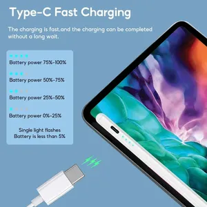 Stylet pour <span class=keywords><strong>iPad</strong></span> compatible avec <span class=keywords><strong>Apple</strong></span> <span class=keywords><strong>Pencil</strong></span> 2 et 1, pour <span class=keywords><strong>iPad</strong></span> A16 A17 Air M2 M3 M4 M5 <span class=keywords><strong>Pro</strong></span> 12.<span class=keywords><strong>9</strong></span> 10.2 10.<span class=keywords><strong>9</strong></span> Mini 6 <span class=keywords><strong>7</strong></span> - Product Image 4