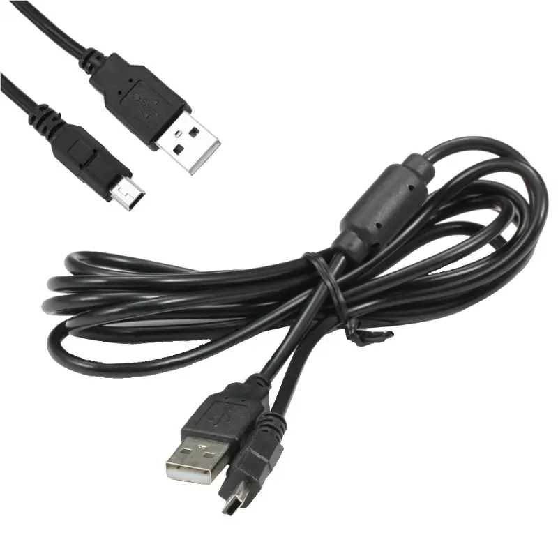 Ручка беспроводной контроллер Джойстик высокого качества 1,8 м USB зарядный кабель с магнитным кольцом для Sony PS3