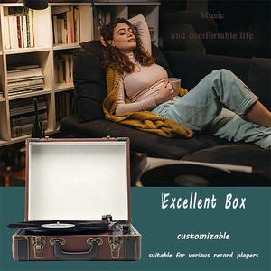 Giradischi <span class=keywords><strong>Portatile</strong></span> a Valigetta con <span class=keywords><strong>Lettore</strong></span> di <span class=keywords><strong>Cassette</strong></span> e Fonografo, Espositore per Dischi in Vinile, Regalo di Natale - Product Image 5