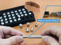Vente en gros bon marché de timbres en cuir timbres numérotés de l'alphabet DIY outils de travail du cuir OEM ODM