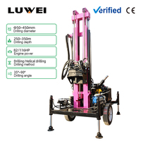 Machine de forage de puits d'eau multifonctionnelle montée sur roues pour l'irrigation et le forage de puits