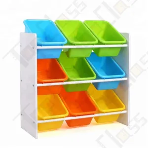 ZBP001 Neues Design 3 Schichten 9 Schubladen Home Kids Toys Storage Kinderspiel zeugs chrank