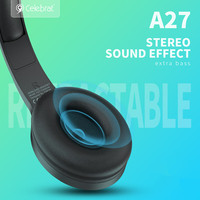 Headset Mikrofon Nirkabel CelebratA27 Stereo HiFi Olahraga IPX-4 Tahan Air Latensi Rendah Stereo HiFi Earphone