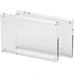 Cadre photo magnétique transparent en acrylique haute définition de haute qualité pour affichage de cartes photo sur bureau - Product Image 1