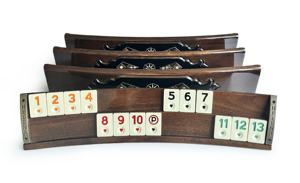 Ensemble de Rummi de placage noir naturel incrusté de mosaïque en bois massif elliptique fait à la main, ensemble de cube de rami, ensemble de jeu Okey - Product Image 3