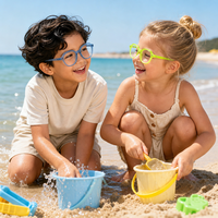 Lunettes optiques légères en acétate pour enfants, montures carrées à bordure complète, charnières à ressort, lunettes de lecture pour usage quotidien