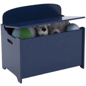 Coffres-jouets en bois pour enfants, boîte de rangement, caisse de jeux, couleur unie - Product Image 1