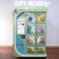 Distributeur automatique de fleurs fraîches 24h/24 avec réfrigération, écran tactile intelligent, distributeur de fleurs pour usage commercial