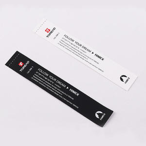 <strong>Custom</strong> Clothing Logo Label <strong>Woven</strong> Private White <strong>Fabric</strong> for Iron Cotton Collar Private White Clothing Manufacturer