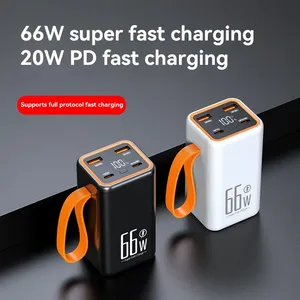 มินิพาวเวอร์แบงค์ <span class=keywords><strong>50000mAh</strong></span> แบบสองทิศทาง 66W ชาร์จเร็วพาวเวอร์แบงค์แบบพกพาเครื่องชาร์จแบตเตอรี่ภายนอกสำหรับไอโฟน เสี่ยวมี่ หัวเว่ย - Product Image 2