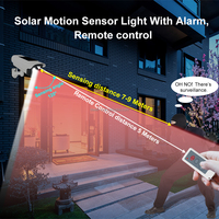 Lampe solaire avec détecteur de mouvement, sécurité avec caméra de surveillance CCTV pour ferme