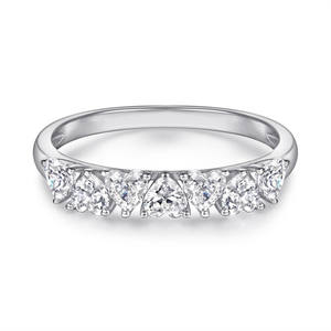 ラボグロウンダイヤモンドの結婚指輪・婚約指輪（ホワイトゴールド、ラウンドブリリアントカット、IGI認証、金メッキ14金/18金、クラシックジュエリー） - Product Image 1