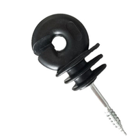 Isolateurs ronds en PVC pour clôtures électriques, isolateurs pour clôtures électriques pour bétail