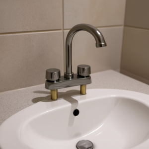 Elite Cover Plate Faucet 4 Inch Centerset Chrome Finish Traditional Style Bathroom Basin Faucet - Product Image 2