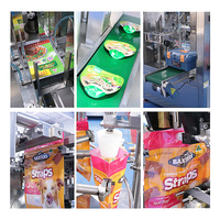 Máquina de envasado de frutas liofilizadas en bolsas preformadas Doypack con cierre vertical, sellado con nitrógeno, para dátiles y fresas secas