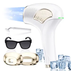 Portable Handheld Home Laser IPL Hair Removal Device 3-in-1 Spring Design USB Powered Painless Ice Cool Household Hotel Use