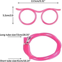 Lunettes à paille amusantes, lunettes à paille réutilisables amusantes pour les fêtes, les réunions annuelles, les anniversaires