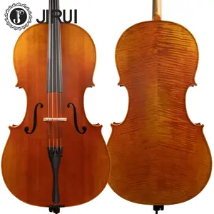 Top Selling Advanced 1/8 4/4 Grade B+ Cello High Quality Handmade Brazil Wood with Nice Flamed Maple & Spruce Face Antique Color