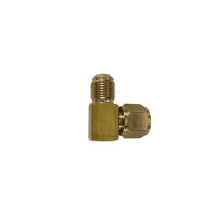 90 Degree Swivel Elbow Horn Connector 3/8 In Copper Industrial Plumbing Hose Fitting Durable Design - Product Image 2
