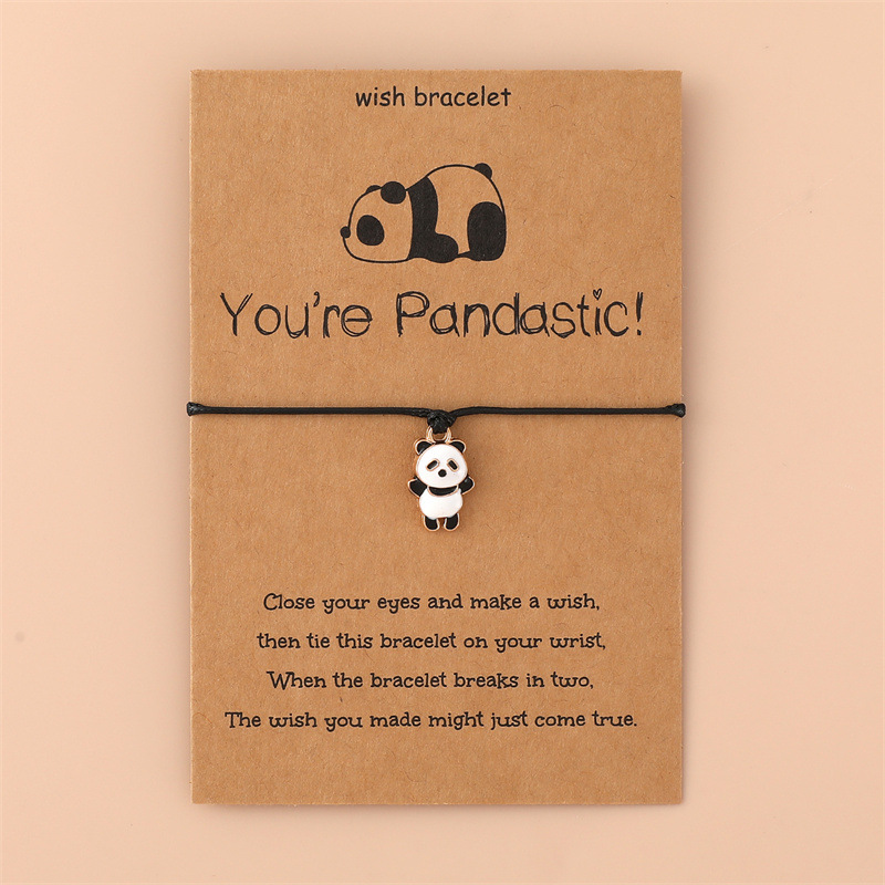 Panda plateado con efecto goteo de aceite.