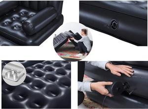 Double Person Pvc 5-In-1 Air Mat Outdoor <b>Inflatable</b> <b>Sofa</b> for Hiking Camping Living Room Bedroom With Pump - Product Image 3