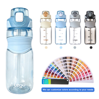 Bouteille d'eau portable pour enfants sans BPA, écologique, avec paille, anti-fuite, pour boire directement, idéale pour la gym, les voyages, le bureau et l'école