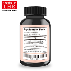 ผู้ผลิตผลิตภัณฑ์เสริมอาหารไมโอ-อิโนซิทอล ดี-ไคโร อิโนซิทอล ช่วยปรับสมดุลระดับโฮโมซิสเทอีน 120 แคปซูล ไมโอ-อิโนซิทอล ดี-ไคโร อิโนซิทอล - Product Image 2