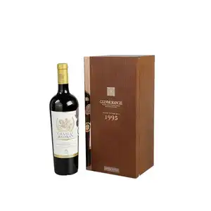 뜨거운 판매 프리미엄 래커 도자기 오크 선물 W나무 선물 상자 중국에서 와인