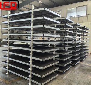 מזרן פלדה עם מפרט עם מוטות מתקפל, עיצוב stackable עבור בעלי צפיפות גבוהה - Product Image 3