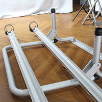 Porte-vélos pliable en alliage d'aluminium pour camping-car, installation par vis, modèle CB50-V, pour deux vélos, utilisation pour camping-car