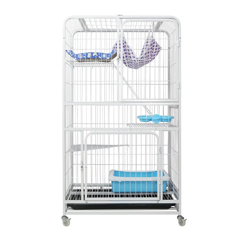 2023 Hot Sale Luxury Foldable Metal Pet Cages Houses Products Large Big Cat Cage for Dogs