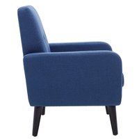 Chaise de loisirs de fauteuil Araceli tufté en tissu de Style nordique pour salon chambre hôtel ou appartement